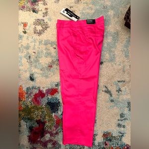 Sharagano slim leg crop pants. Hot pink. Brand new with tags. Size 4.